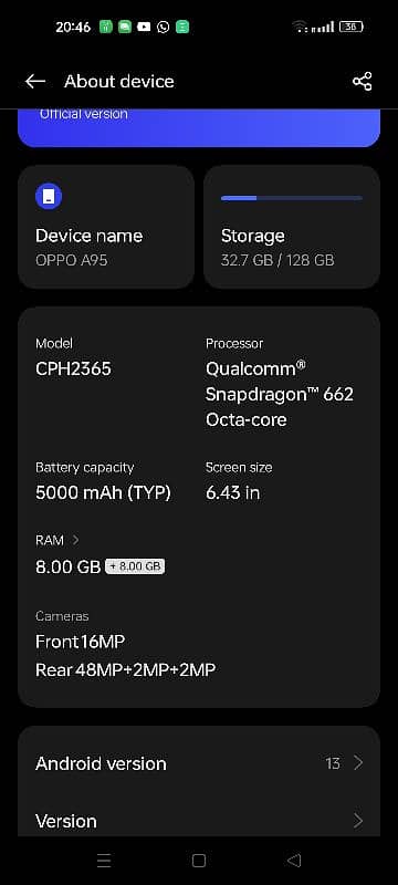 oppo a95 0