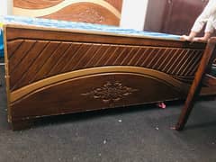 wooden bed good condition