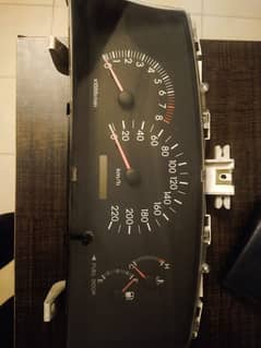 Toyota Corolla GLI speedometer. Universal meter, Indus Charade Mehran.