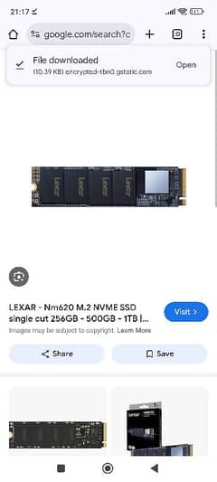 Lexar NVME SSD 256