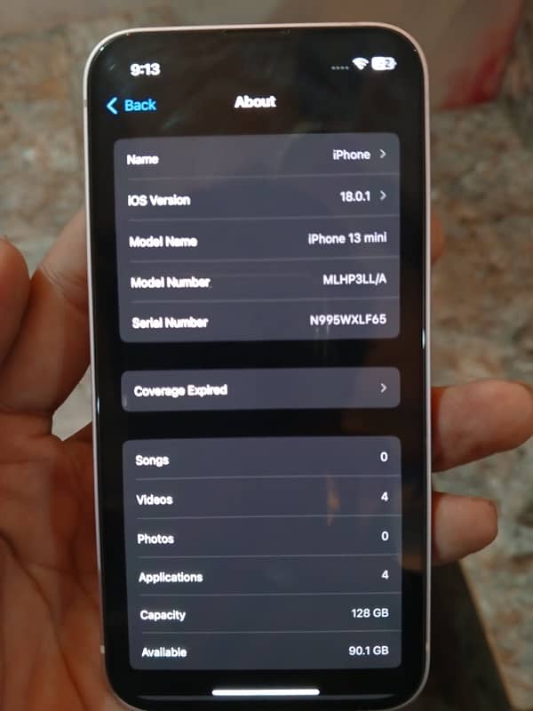 Iphone 13 mini 128 96health 10\10 7