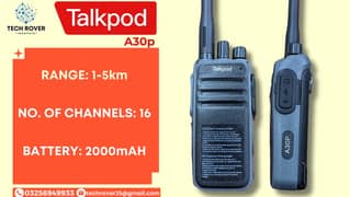 Walkie Talkie | Talkpod | Wireless Set | Talkpod A30p