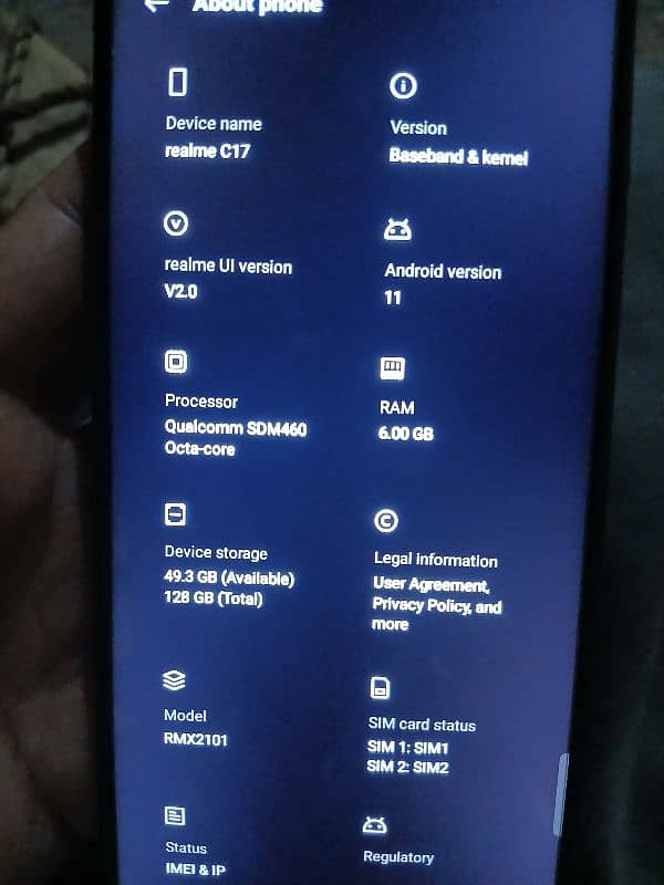 realme c17 6/128 10/10 condition 2