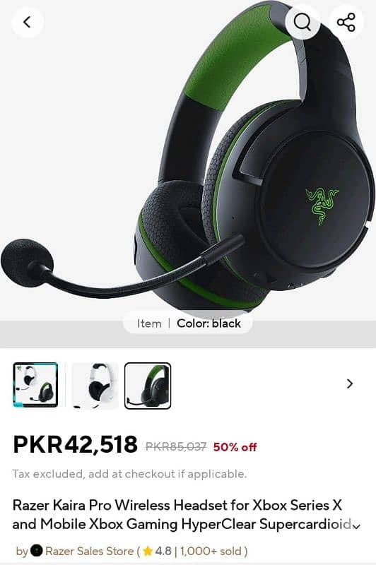 Razer Kaira Pro Gaming Headset 3