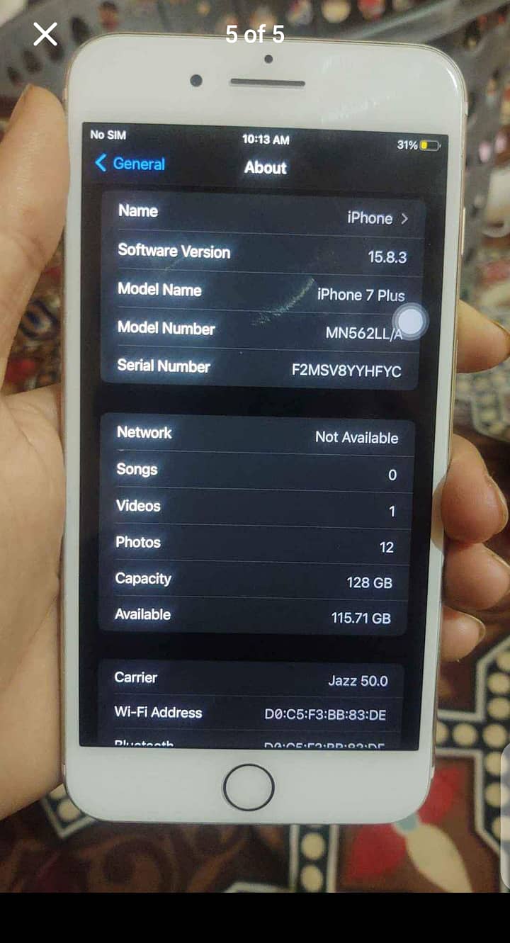 iphone 7 plus pta approved 128 gb 3