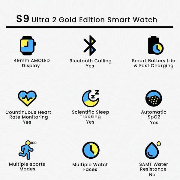 Premium Health & Fitness Smart Watch With 5.3 Bluetooth connectivity 1