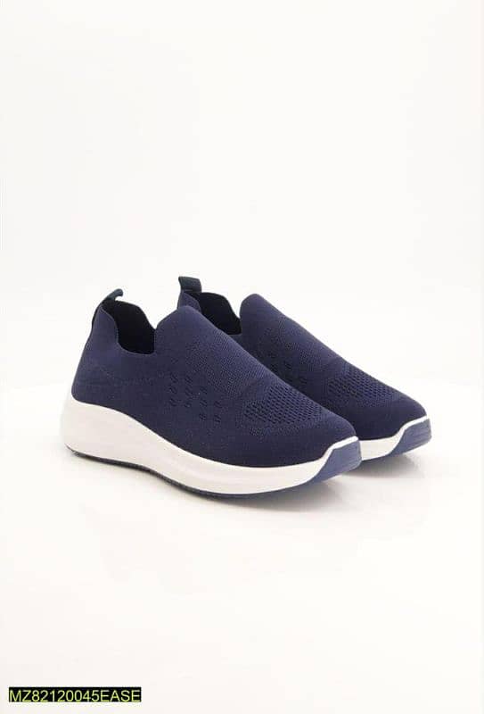 Women Comfortable Walking sneakers Blue 2