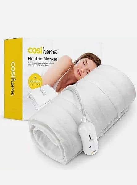 COSIHOME Double Electric Blanket 120x135cm WHITE (EB-D1-UK), #P5 0