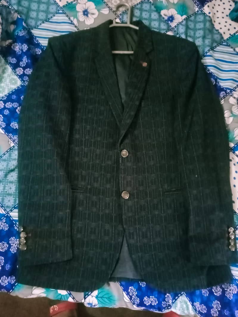 1 Time Used pure whool Dress coat with formal sky blue shirt 0