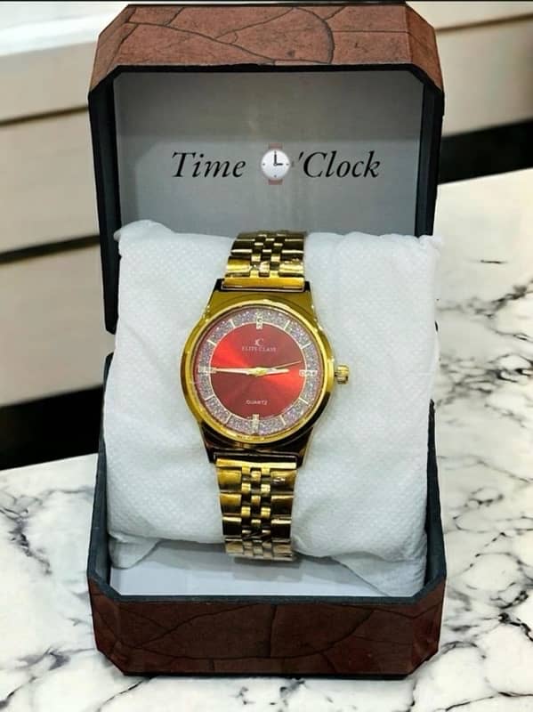 Analogue watch For Men  Gold Colour 0