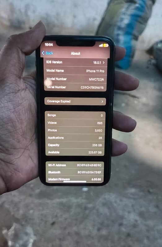 iPhone 11 Pro 256 GB Official PTA Approved 3