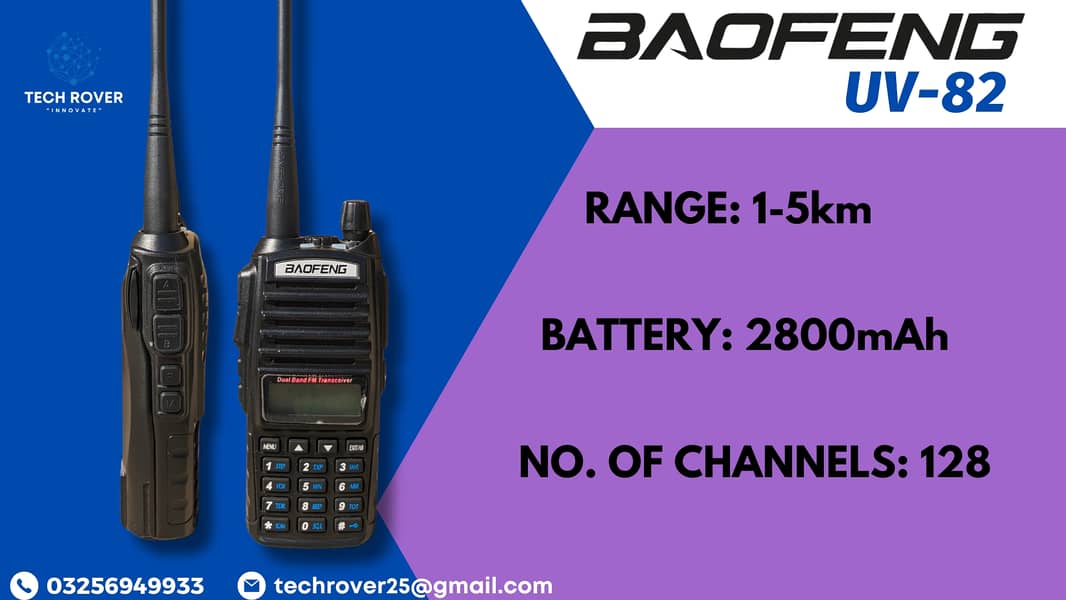 Walkie Talkie | Baofeng | Wireless Set | Baofeng UV-82 0