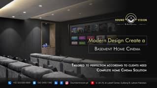 Modern Design Create a  Basement Home Cinema