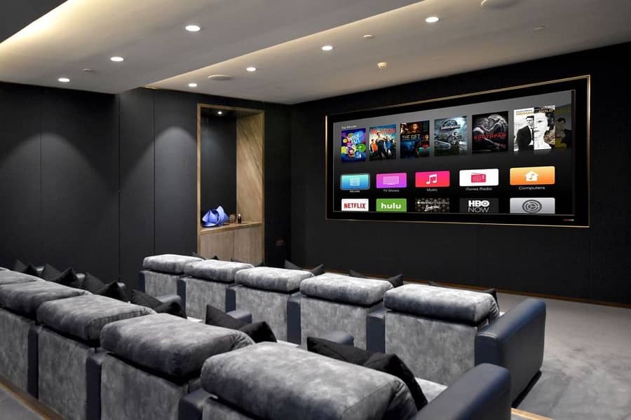 Modern Design Create a  Basement Home Cinema 1