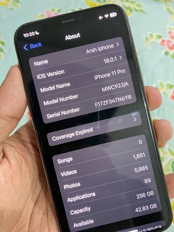 urgent sell iphone 11 pro 256gb NON 4