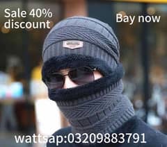 wool Cap with neck warmer