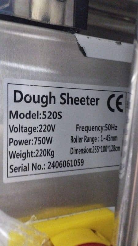 Dough sheeter 2