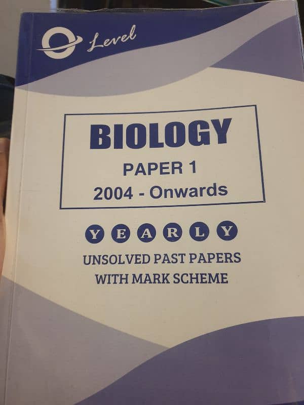 Biology Paper 1 Unsolved Book 0