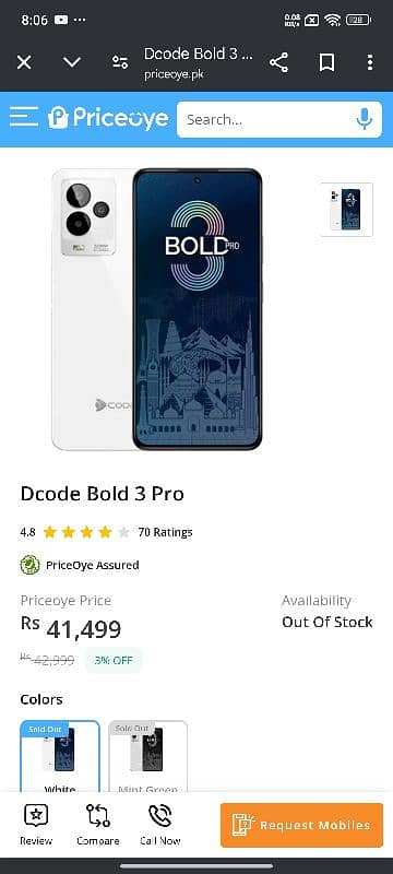 decode bold 3 pro 8/256 2