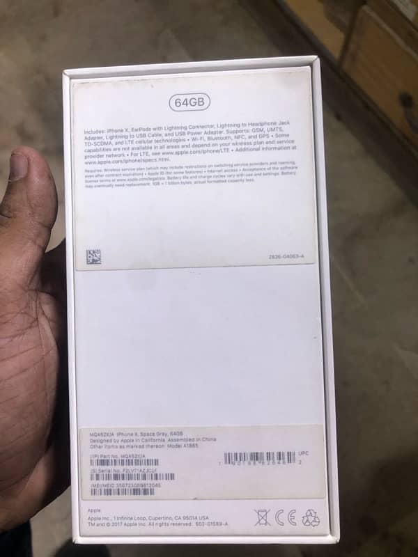 iphone x pta aproved with box 10