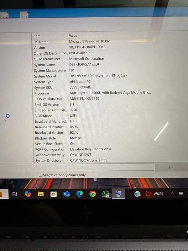 Hp Envy x360 16GB RAM 512GB SSSD (Hard Drive) 5