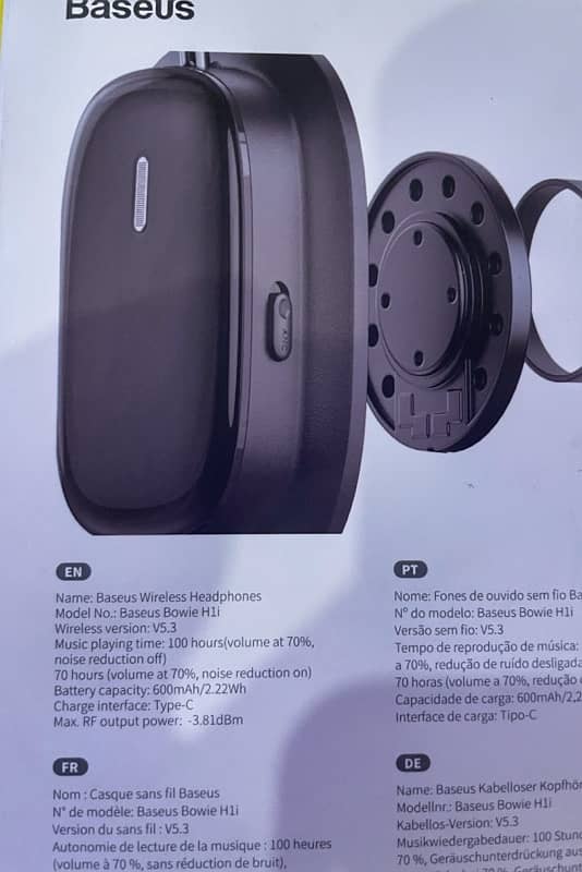 Baseus ANC Wireless Headphones 1