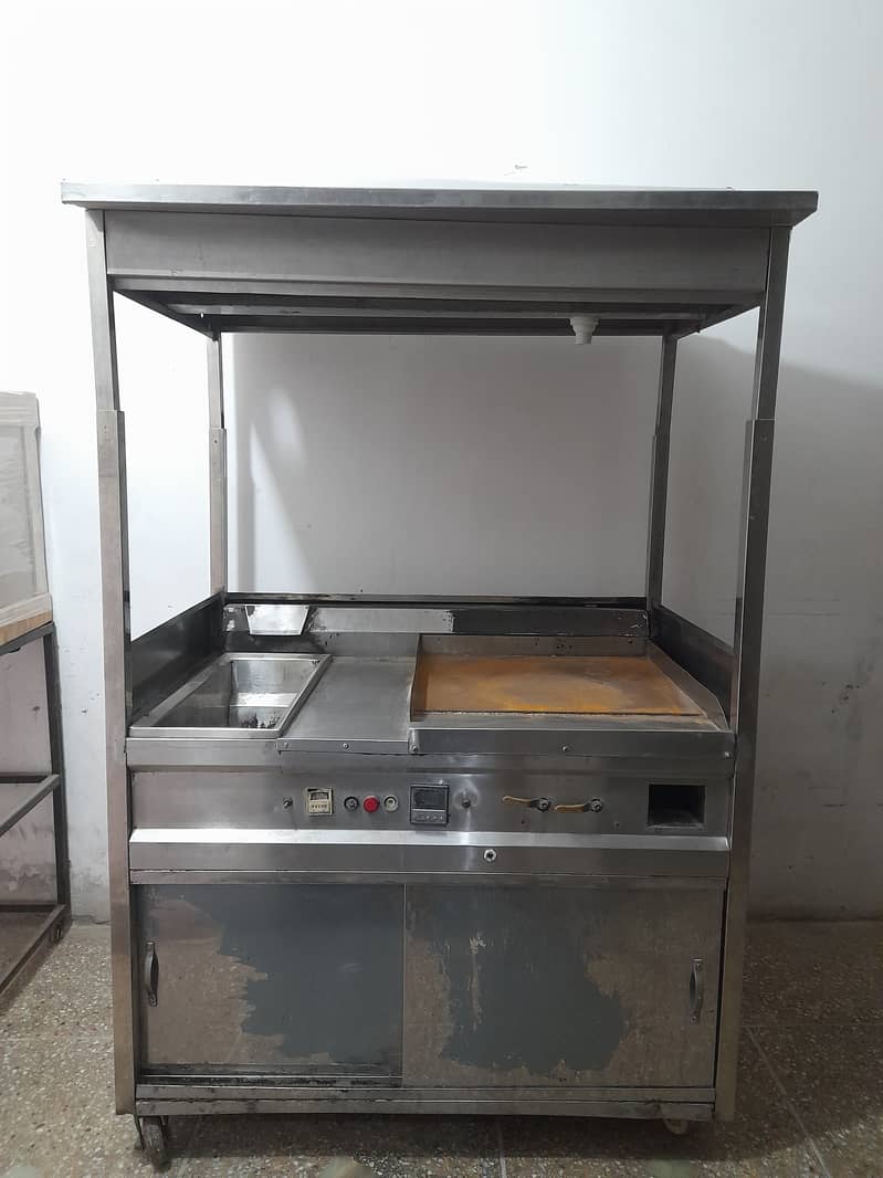 Burger Counter With Fryer. (Gas+Electric) 0