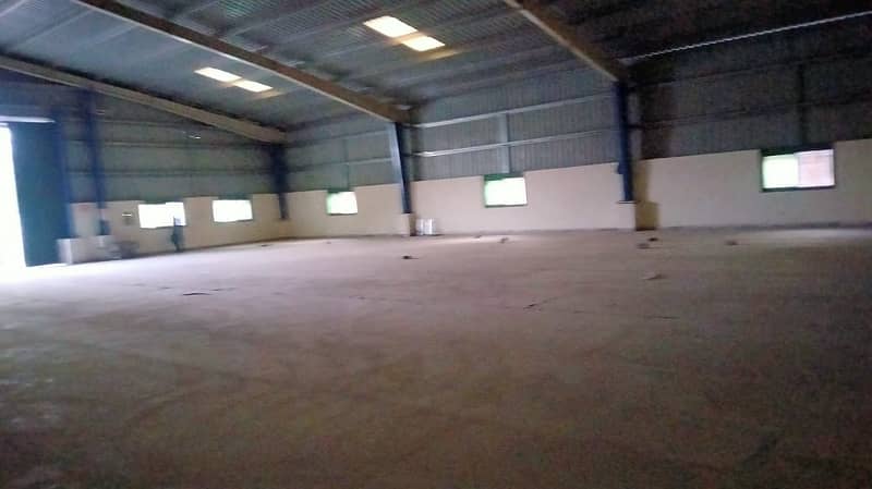 I-9 WAREHOUSE 8500 SQ. FEET GOOD HEIGHT BEST LOCATION NEAR TO DRY PORT SEPARATE GATE FOR IN & OUT. PARKING SPACE FOR LONG VEHICLES 5