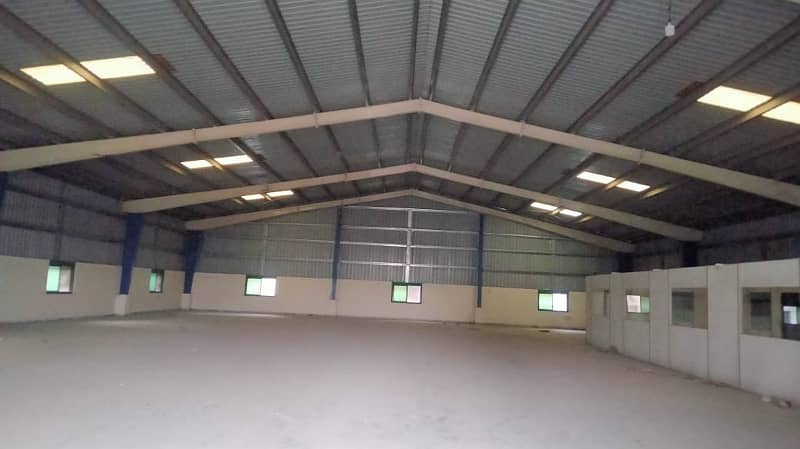 I-9 WAREHOUSE 8500 SQ. FEET GOOD HEIGHT BEST LOCATION NEAR TO DRY PORT SEPARATE GATE FOR IN & OUT. PARKING SPACE FOR LONG VEHICLES 15