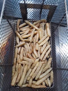 fries and burger counter