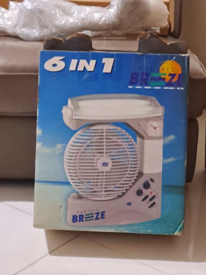 BREEZE 6 in 1 Rechargable Battery Fan and more NEW 0