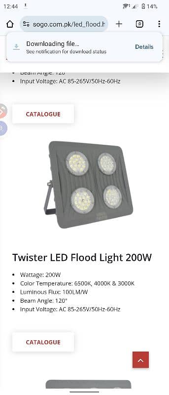 Sogo Twister Led Flood Light 200W 0