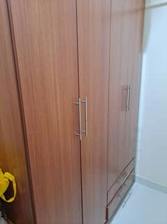 Two (2) Wardrobes 3 Doors (Malaysian Wood)