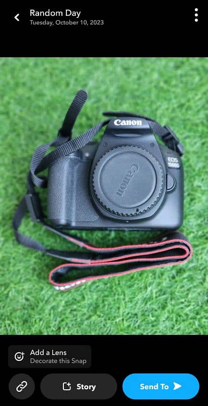 Canon DSLR camera. 1