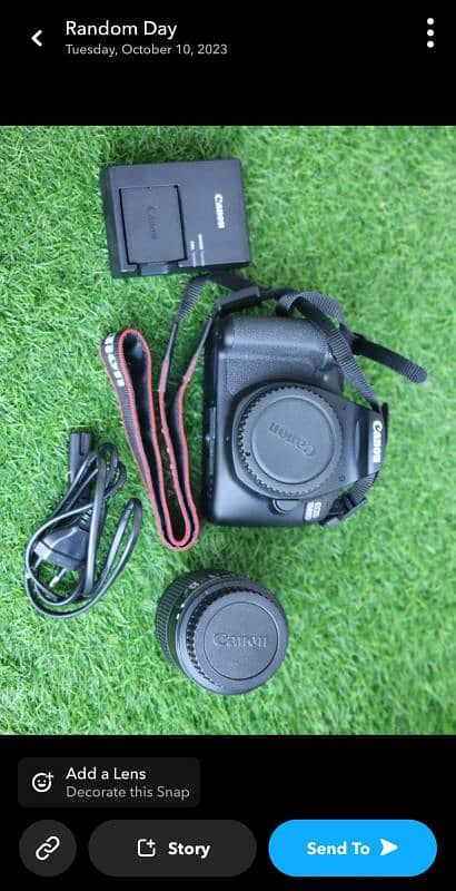 Canon DSLR camera. 2