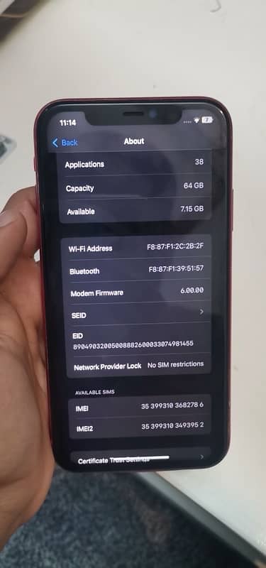 IPHONE 11   64gb nonPTA 9