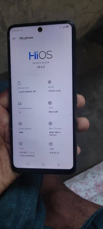 Techno camon 18t 4/128 only Mobile hai box gum ho Ga hai 5