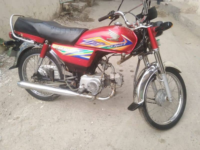 Red honda cd70 2020 4