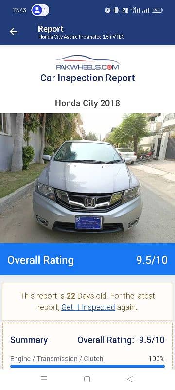 Honda City 1.5 Aspire  IVTEC prosmetic 2018 0