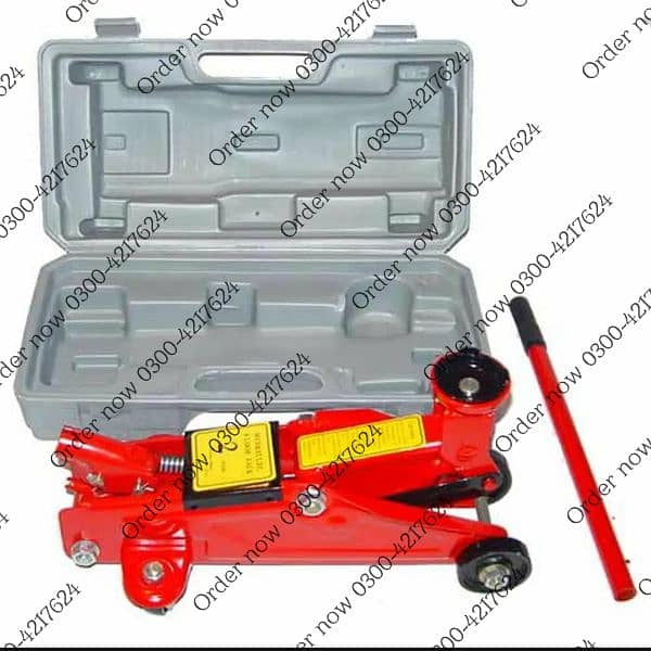 2 Ton capacity Car Handheld Compact Trolley car Jack - With S 5