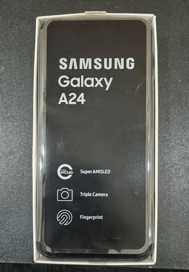 Samsung A24 almost new with extra 4 backcovers 2