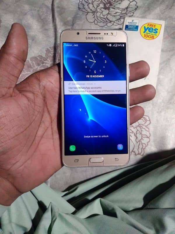 SAMSUNG J7/6 Mobile with Box no open no repair all ok condition 10/9.5 8