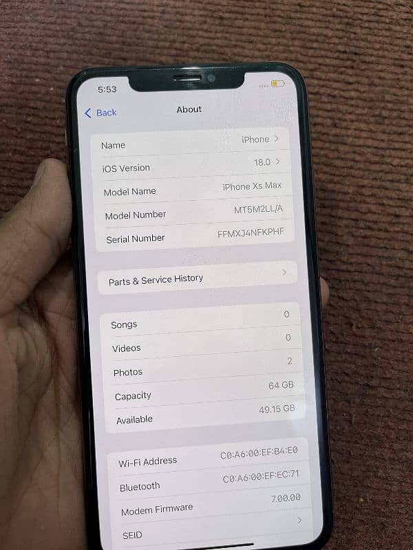 iPhone xsmax non pta 64gb 8