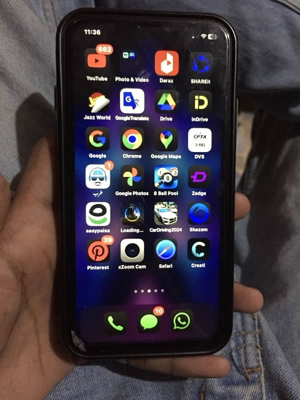 i phone xr 256gb all ok ufphone sim warking 03070570008 0