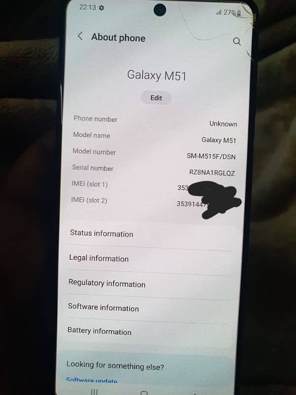 samsung galaxy m51 8gb 128gb 7000mah battery 1