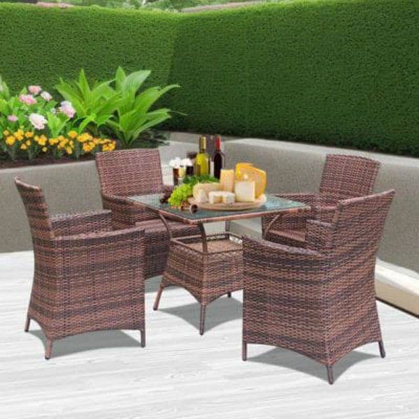 Outdoor rattan dining set 0