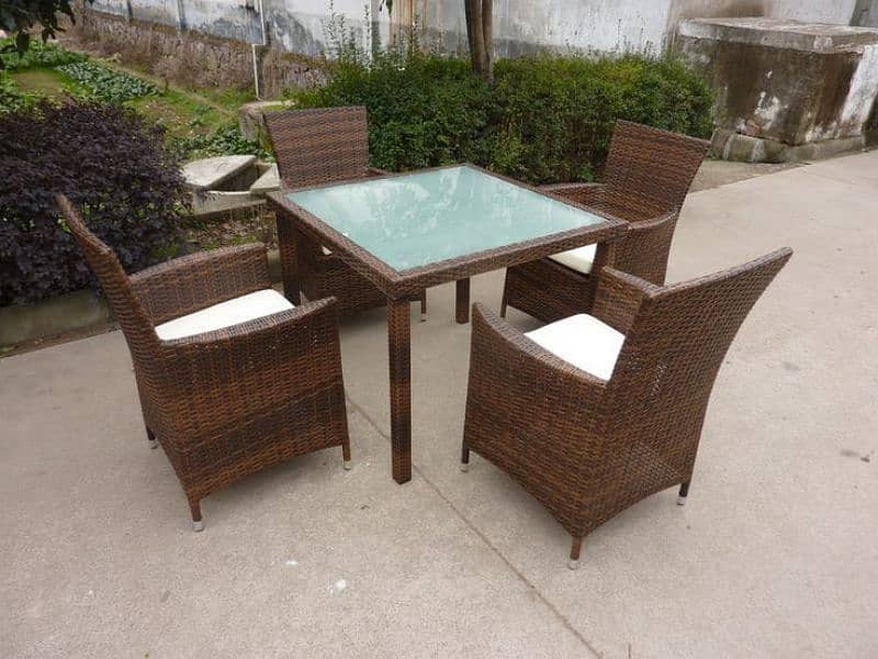 Outdoor rattan dining set 1