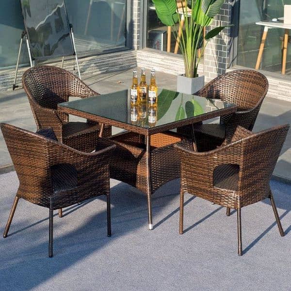 Outdoor rattan dining set 5