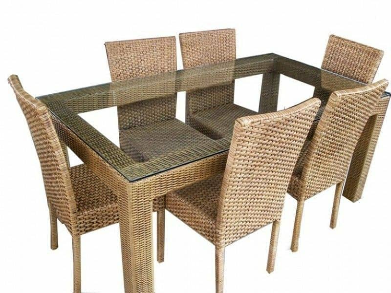 Outdoor rattan dining set 7