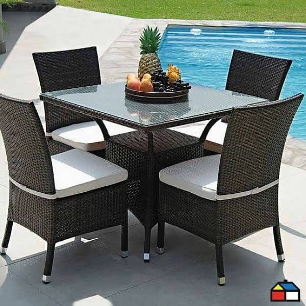 Outdoor rattan dining set 8